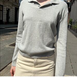 nice casual or elegant grey sweater